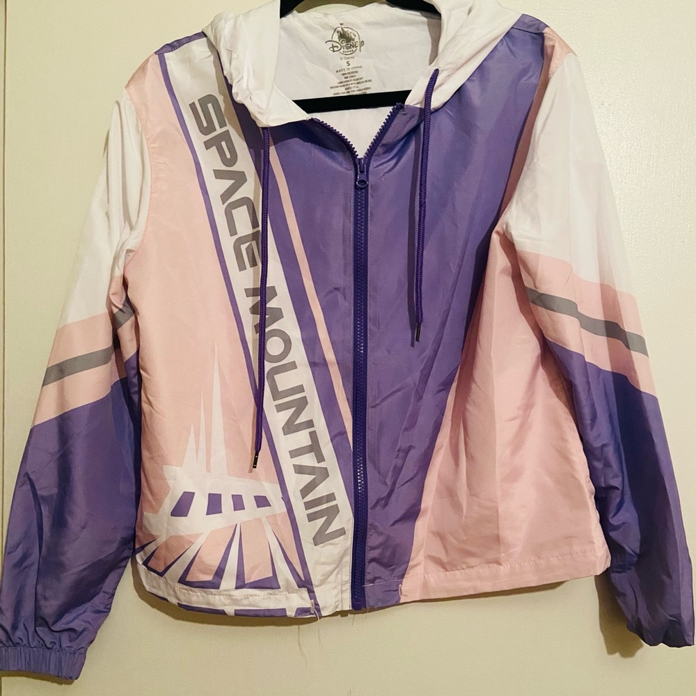 Disney Park Space Mountain Lightweight Windbreaker Jacket Sz Small